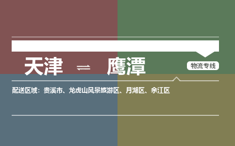 天津到鹰潭物流公司-天津至鹰潭货运专线「高效准时」