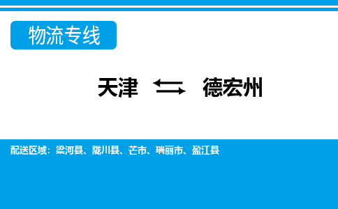 天津到德宏州物流公司-天津至德宏州货运专线「高效准时」