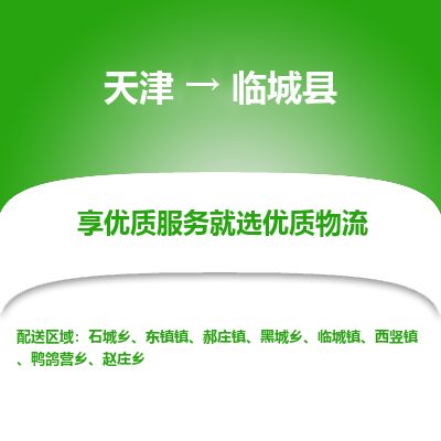 天津到临城县物流公司-天津至临城县专线「物流专线全境闪送」