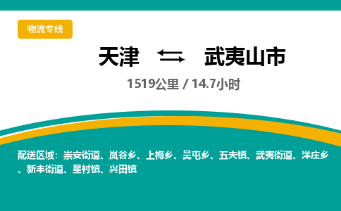 天津到武夷山市货运公司_天津到武夷山市物流货运专线零担运输专线