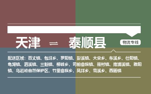 天津到泰顺县物流专线-天津到泰顺县货运公司-价格从优「全境闪送」