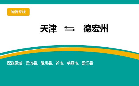 天津到德宏州货运公司_天津到德宏州物流专线「全境闪送」