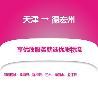 天津到德宏州物流公司-天津至德宏州货运专线大型机械运输专线