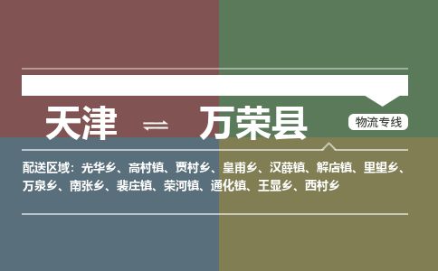 天津到万荣县物流专线-天津到万荣县货运公司-价格从优「安全配送」