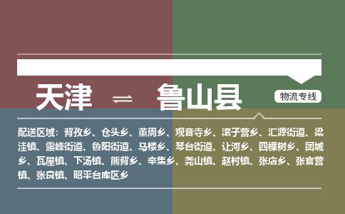 天津到鲁山县物流专线-天津到鲁山县货运公司-价格从优「急件托运」