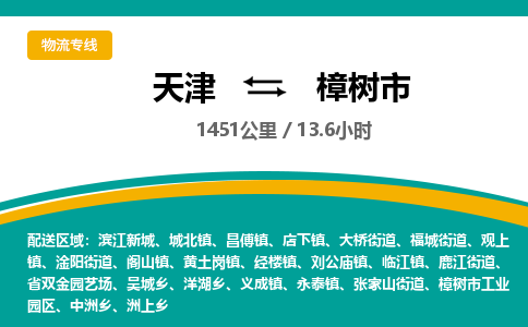 天津到樟树市物流专线-天津到樟树市货运公司-价格从优「要多久」