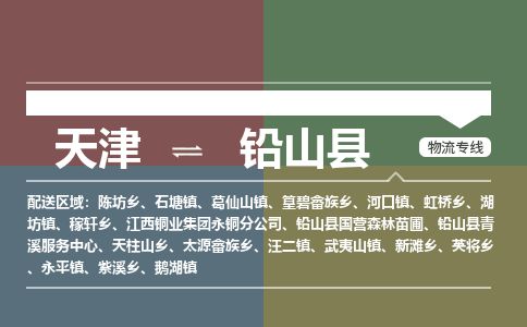 天津到铅山县物流专线-天津到铅山县货运公司-价格从优「机动性高」