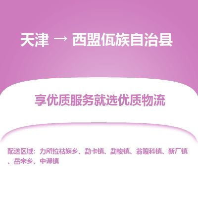 天津到西盟县物流专线-天津到西盟县货运公司-价格从优「快速准时」