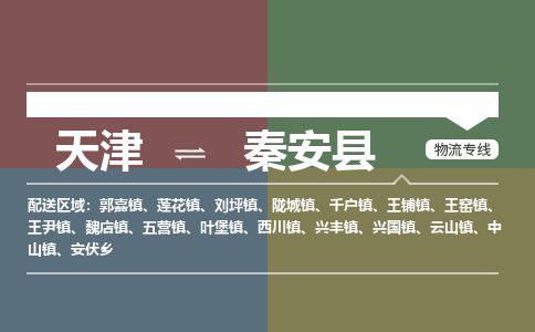 天津到秦安县物流专线-天津到秦安县货运公司-价格从优「免费取件」