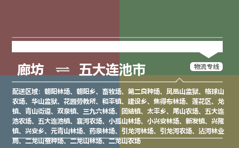 廊坊到五大连池市物流专线-廊坊至五大连池市货运公司【特种货物运输专线】