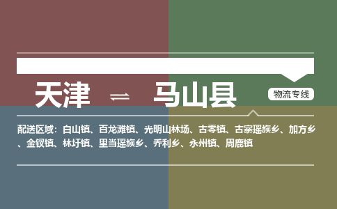 天津到马山县物流公司-天津至马山县货运专线大型机械运输专线