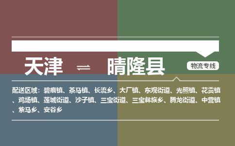 天津到晴隆县物流公司-天津至晴隆县货运专线物流专线天天发车