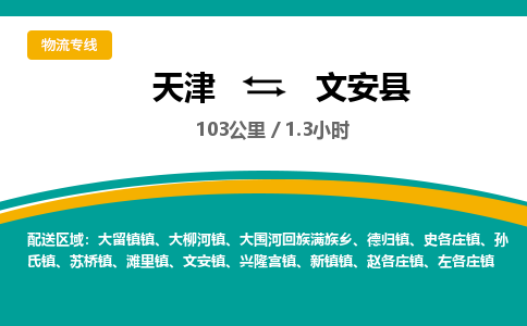 天津到文安县货运公司_天津到文安县物流专线_天津到文安县货运专线